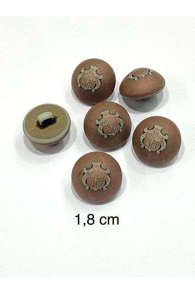karantuhafiye Bombeli Antique Italian Button /1.8 cm / Set of 6