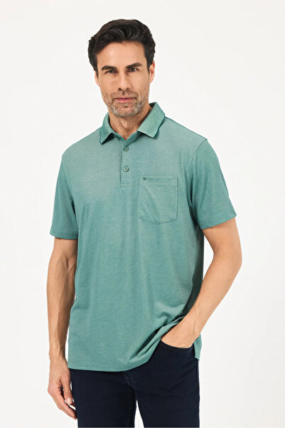 Wellalux Μπλουζάκι με κοντό μανίκι Polo Neck με τσέπη