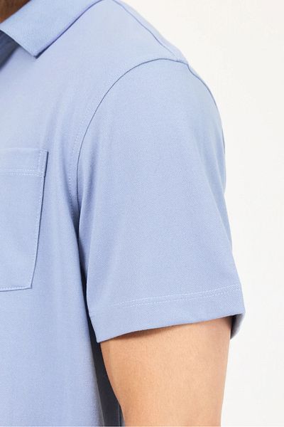 Wellalux Tricou cu buzunar cu mânecă scurtă cu guler polo