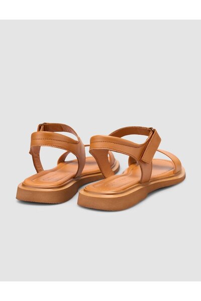 Cabani 100% Genuine Leather Tan Women's Sandals