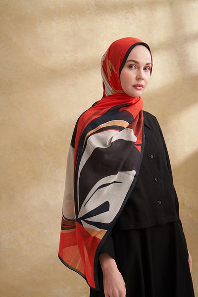 ARMANDA Silk Cotton Sarah Pattern Shal