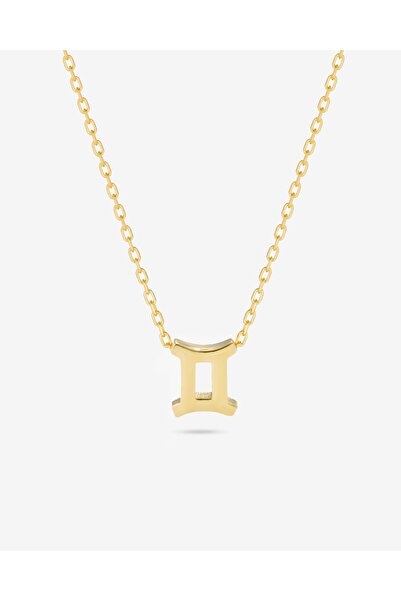 MEKS JEWELS Gümüş İkizler Burcu Kolyesi