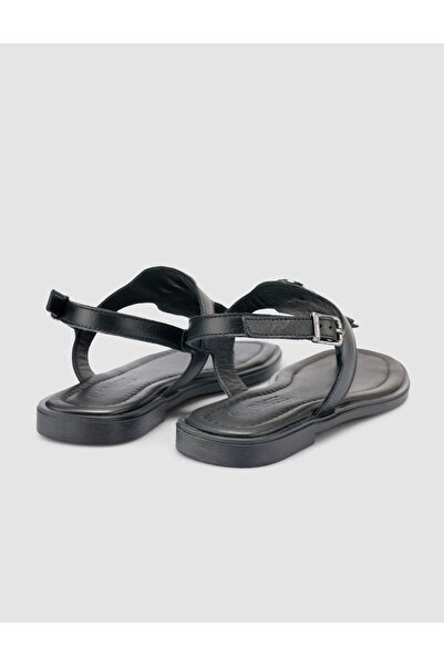 Cabani 100% Genuine Leather Black Women's Sandals