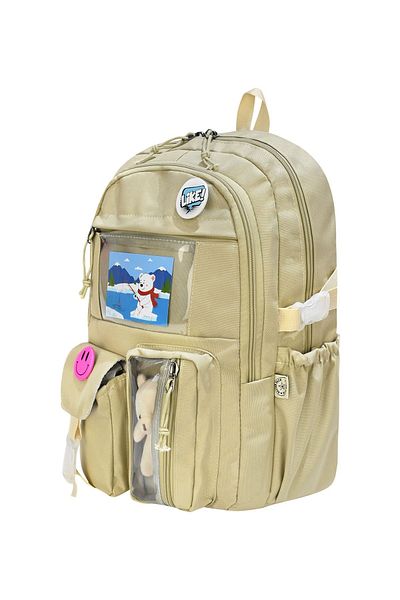 MUBO Korean Style School Bag with Accessories Girls' and Boys' Backpack and Lunch Box 3Pcs