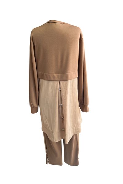 FATMA DANIŞMAN Plus Size Button Detailed Double Suit