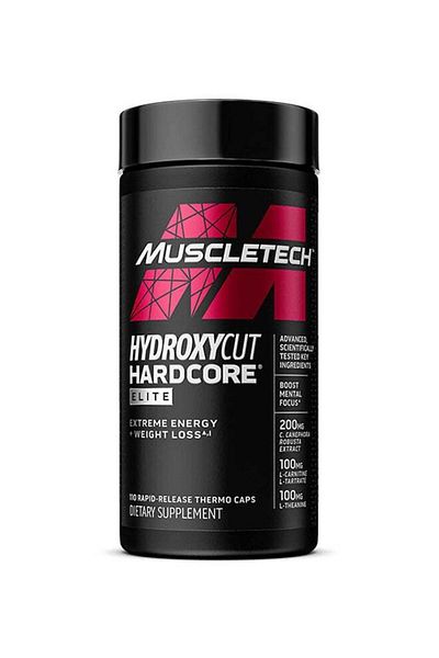 MUSCLETECH Hydroxycut Hardcore Elite Dietary Supplement - Unflavored - 110 Capsules
