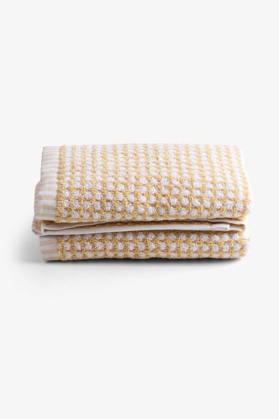 Goldstar Home Alba 2-Piece Face Towel Set 50X80 Yellow