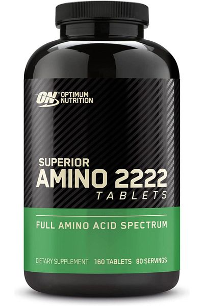 Optimum Nutrition (ON) Superior Amino 2222 Tablets, Complete Essential Amino Acids, Eaas To Maintain 160tabs