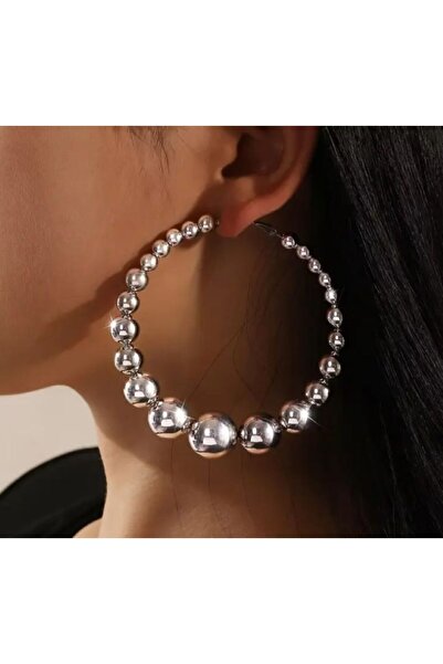 Dgt Luxury Knotted, Light Bead Hoop Earrings