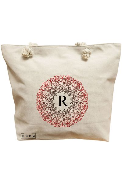 BEKZ Textile Bag With Zipper, Tote Bag, Model Books 21 38 X 34.5 Cm, ​​White, ®