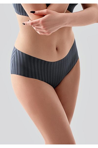 C&City Laser Cut Seamless Hipster Panties C19212 Anthracite