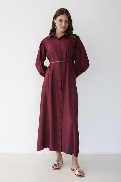 Melike Tatar Rochie modală cu centură 2363