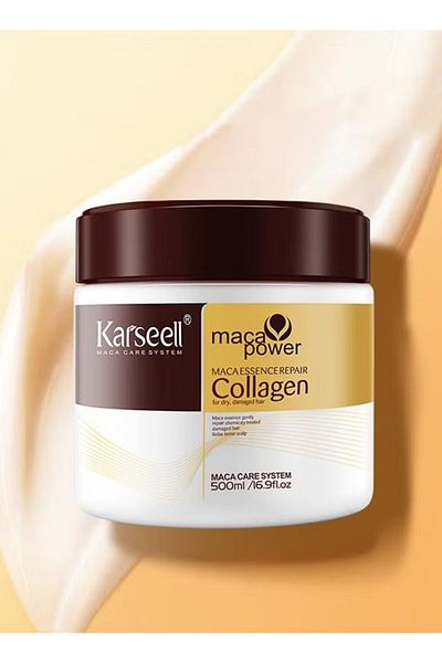 Karseell علاج الشعر وإصلاحه بعمق 500 مل + سيروم زيت الأرغان للشعر الجاف والتالف 50 مل