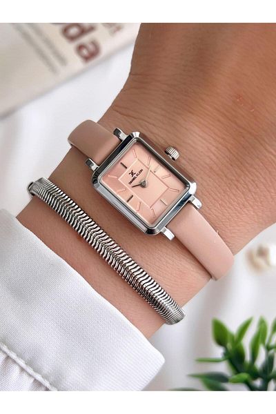 Daniel Klein Minimalist Model Leather Cord 3 Atm Water Resistant Special Design Women's Wristwatch+Bracelet