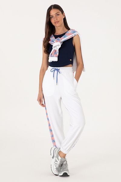 U.S. Polo Assn. Women's White Jogger Sweatpants 50300713-Vr013