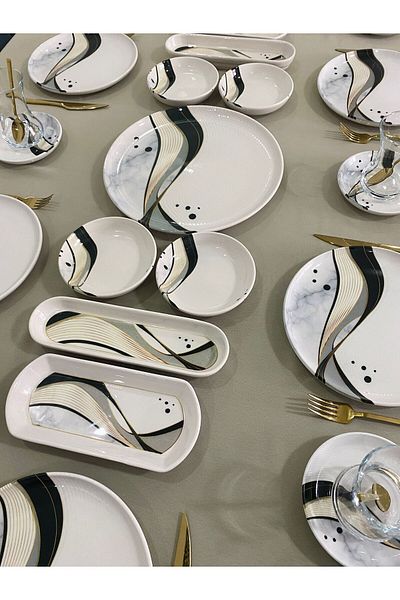 Borser Asorti 21 Piece Breakfast Set for 6 People