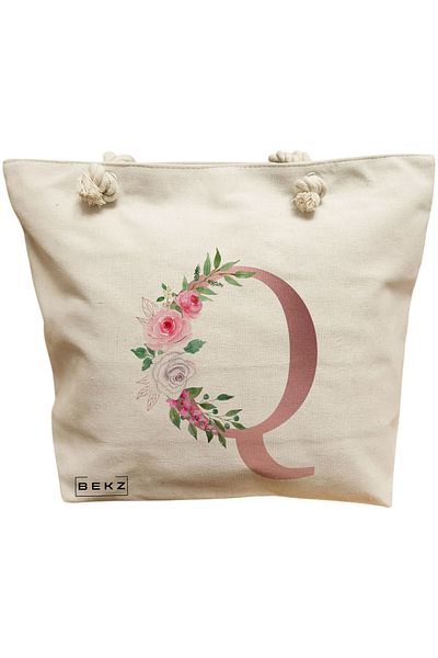 BEKZ Sacosa Textila Cu Fermoar, Geanta Tote, Model Reading Cat 3 38 X 34.5 Cm, Alb, ®
