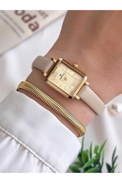 Daniel Klein Minimalist Model Leather Cord 3 Atm Water Resistant Special Design Women's Wristwatch+Bracelet