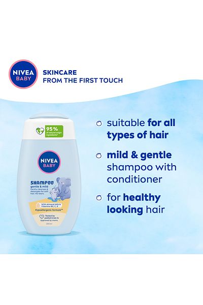 NIVEA Baby Gentle & Mild Shampoo, Camomile Extract, 500ml