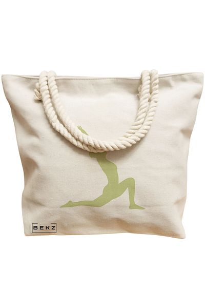 BEKZ Sacosa Textila Cu Fermoar, Geanta Tote, Model Reading Puppy 14 38 X 34.5 Cm, Alb, ®