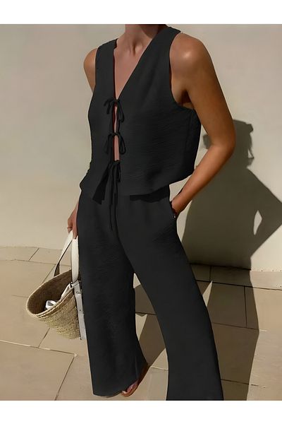 AFROGİYİM Women's Aerobin Bottom-Top Vest Suit