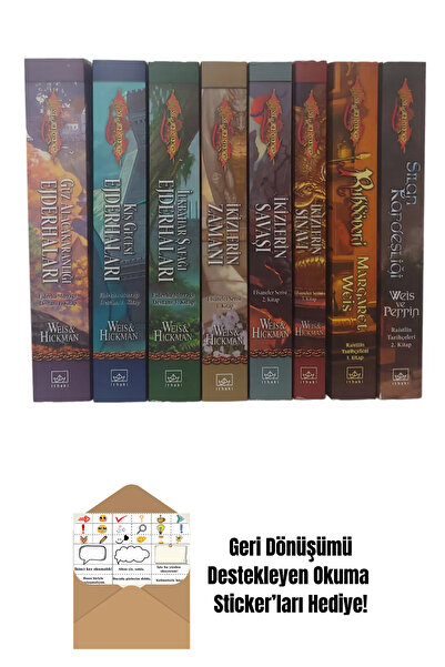 İthaki Yayınları Ejderha Mızrağı 8 Kitap Takım + Okuma Sticker'ları