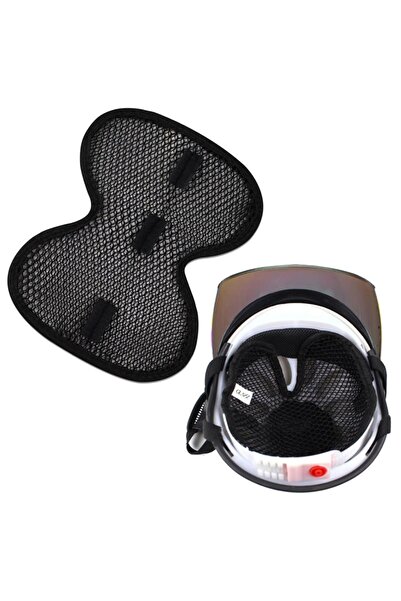 Glanz Kask İçi Ped, Nefes Alabilir File Cırtlı İç Astar, Yıkanabilir Tekrar Kullanıma Uygun Ped