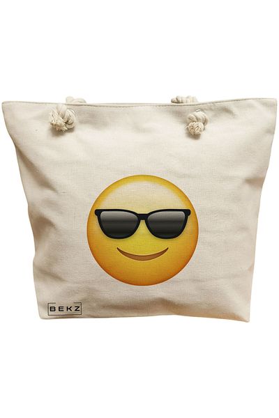 BEKZ Textile Bag With Zipper, Tote Bag, Model Books 34 38 X 34.5 Cm, ​​White, ®
