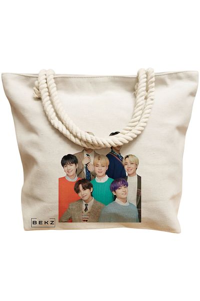 BEKZ Textile Bag With Zipper, Tote Bag, Model Books 28 38 X 34.5 Cm, ​​White, ®