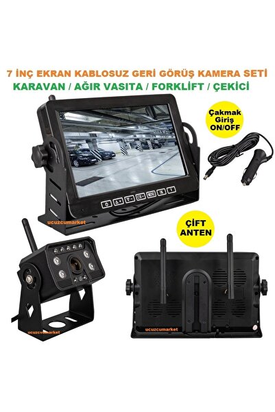 Kalite 7 İNÇ RENKLİ EKRAN KABLOSUZ GERİ GÖRÜŞ KAMERA SETİ