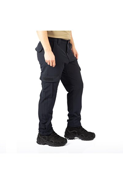 Polis Sepeti Tugan Taktikal Likralı Taktik Görev Pantolonu Cırtlı Lacivert