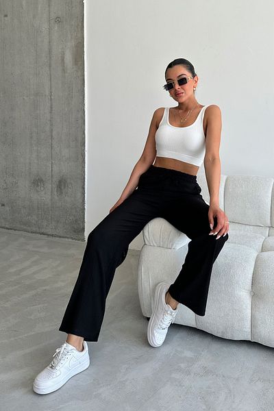 Trendseninle Women's Spanish Leg Comfortable Fit Trousers