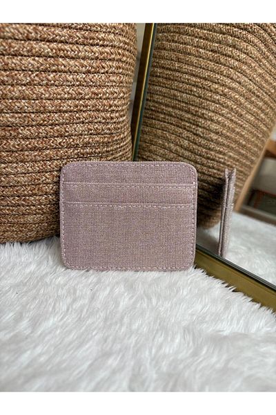 Z&M COLLECTION BAG SHOPPİNG Shiny Glitter Ultra Thin Women's Card Holder