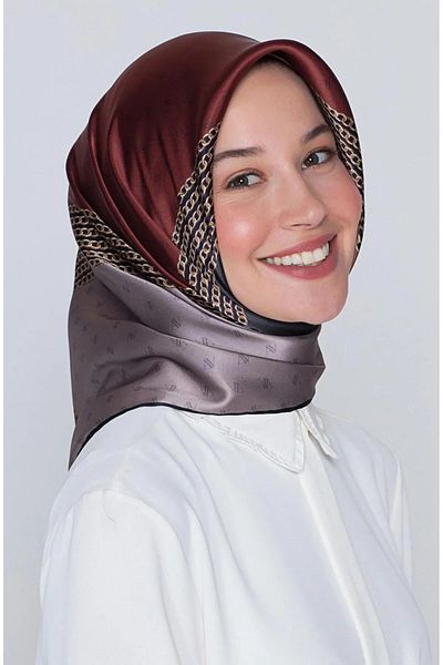 Armine Sura Pure Silk Scarf 8113D(S) (Nostalji̇ Sura) - 31