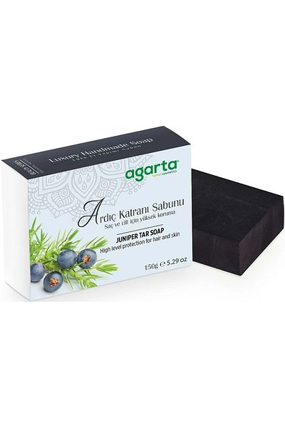 Agarta Handmade Natural Soap 150Gr Juniper Tar (Set of 6)