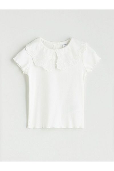 LC Waikiki Lcw Kids Baby Collar Embroidered Girl's Blouse