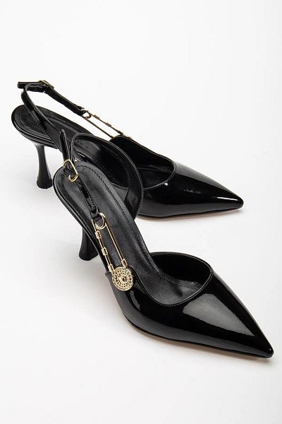 Papuçsepeti Shoe Basket Mç025 Women's Classic 8.5 cm Heeled Shoes