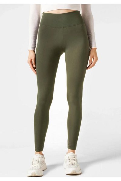 Wearflawless Women's High Waist Gathering Cupro Leggings Sports, Yoga, Running and Casual Ankle-Length Leggings