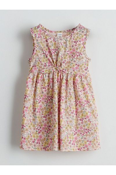 LC Waikiki LCW baby Crew λαιμόκοψη Floral φόρεμα για κορίτσια