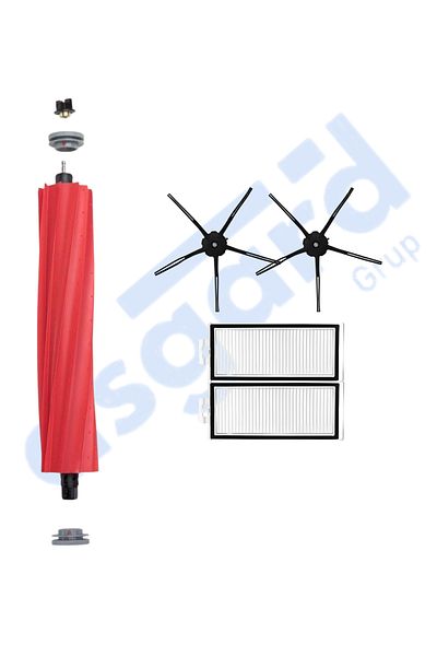 Asgard Grup Roborock Q7, Q7+, Q7 Max, Q7 Max+ Compatible 1 Main Brush 2 Side Brushes 2 Filters