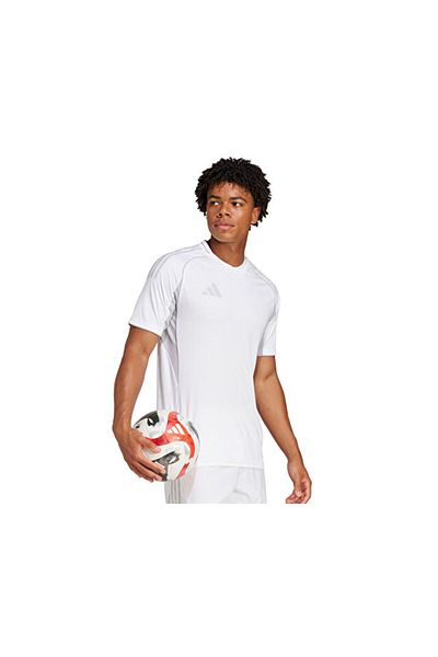 adidas قميص تدريب كرة القدم للرجال Tiro25 C M Jsym JF6082 أبيض