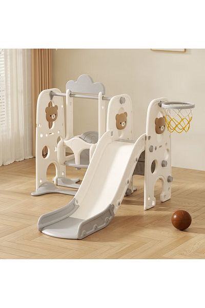 FULLJOY Slide with swing and basketball 3*1
