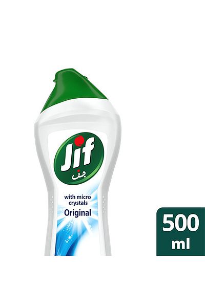 Jif Cream Cleaner Original 500 ml Powerful Surface Cleaner for Tough Stains and Sparkling Shine