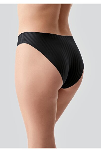 C&City Laser Cut Seamless Slip Panties C19213 Black