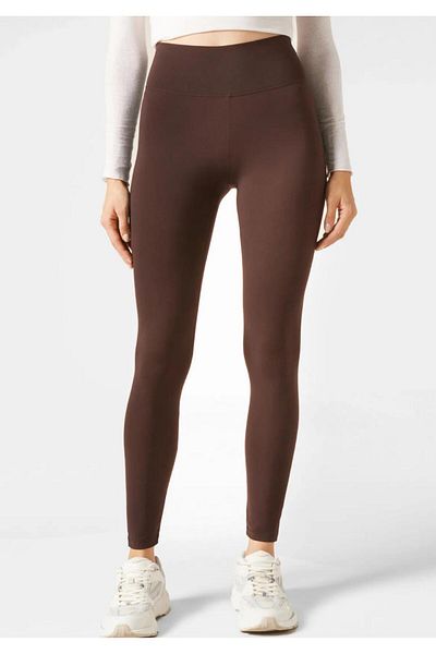 Wearflawless Women's High Waist Gathering Cupro Leggings Sports, Yoga, Running and Casual Ankle-Length Leggings
