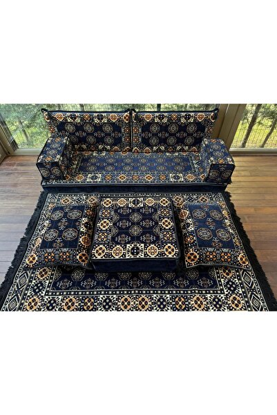 mdhomecarpet Şark Köşesi Takımı %100 Yerli Üretim | Özel Dokuma Kumaş | 10 cm...