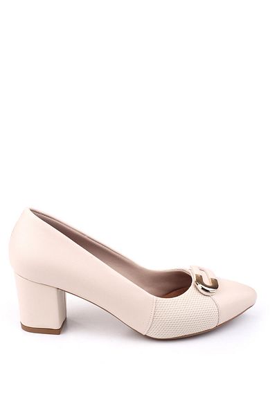 Papuçsepeti Papuç Sepeti 943-2 Pantofi Confortabili De Damă Cu Toc Pătrat De 6 Cm