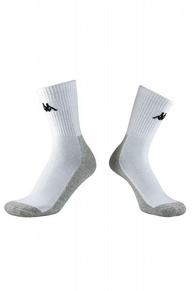 Overall Set of 10 pairs of medium, semi-fleece socks for men - Grey/white, 39-42