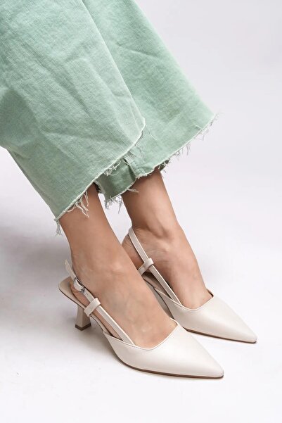 Papuçsepeti Papuç Sepeti NB-100 Pantofi de damă cu toc de 7 cm