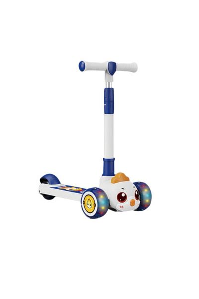 Generic Three-wheeled children's scooter with an attractive design and distinctive color
